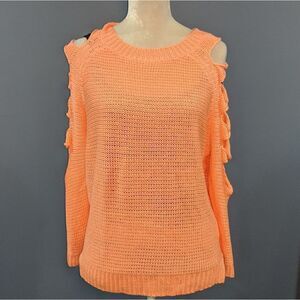 NWT Pippa Lynn Open Sleeve Peachy Sweater  🍑